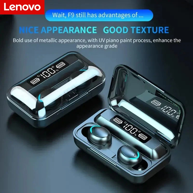 Headphones Wireless - Słuchawki bezprzewodowe Bluetooth Lenovo F9 -