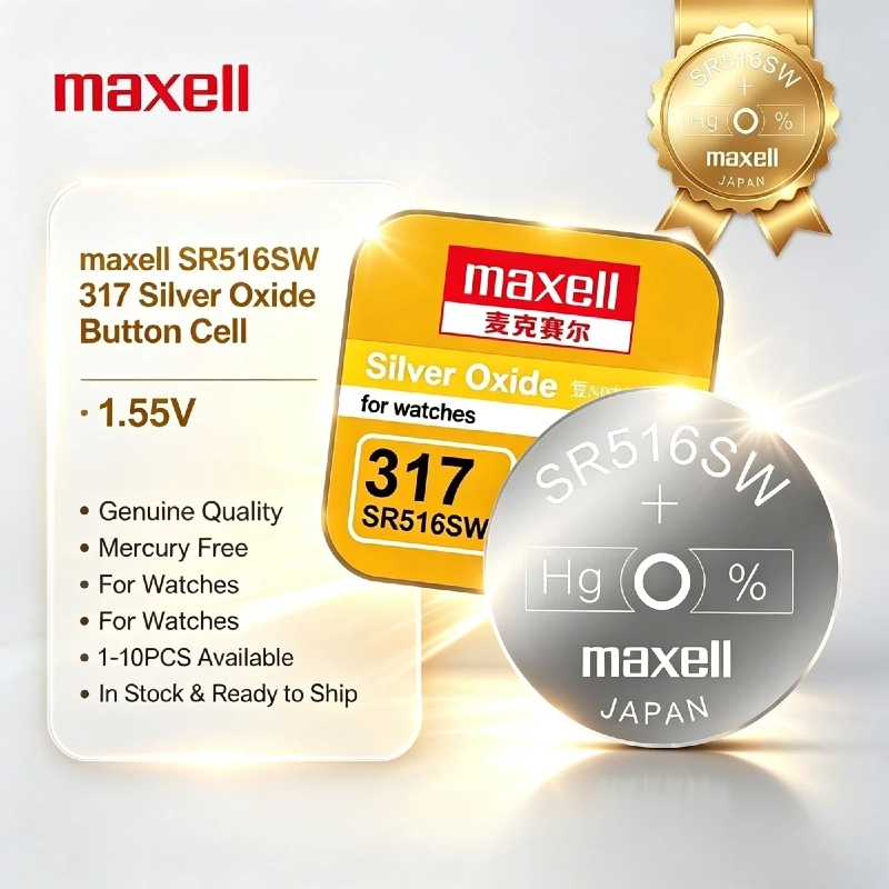 Electronics And Gadgets Ce - Bateria guzikowa Maxell SR516SW 317, oksyd