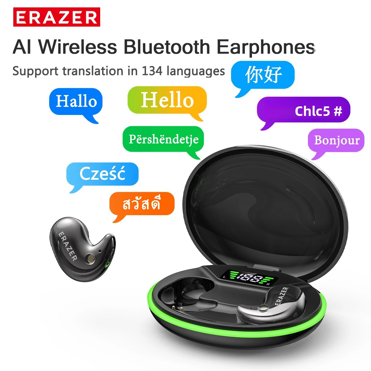 Headphones Wireless - Słuchawki douszne Bluetooth EARZER XF58 z