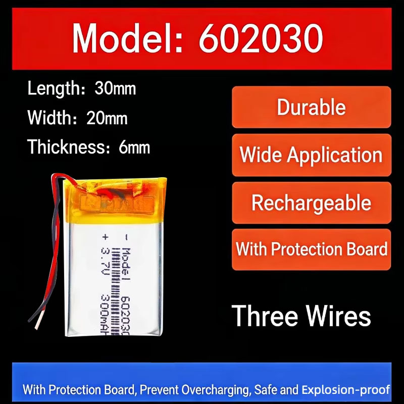 Bateria litowa 3.7V 300mAh 602 – Smart Watch recenzja i cena
