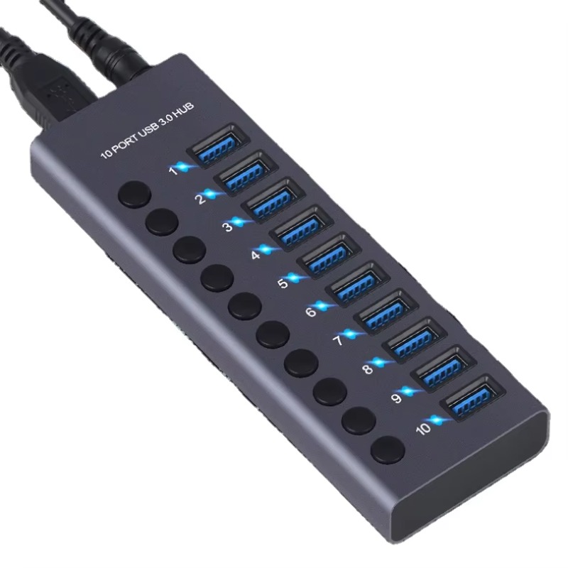 10-portowy hub USB 3.0 z szybk – Usb Hub recenzja i cena