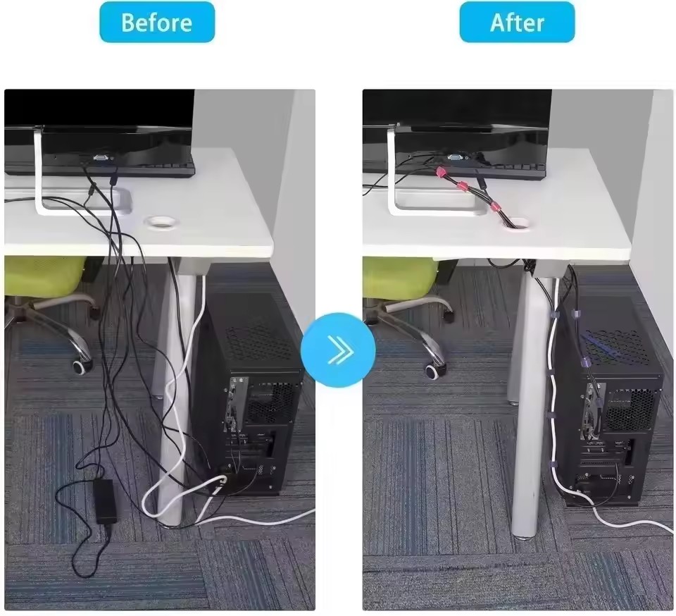 100 szt. wielokrotnego użytku  – Cable Organizer recenzja i cena