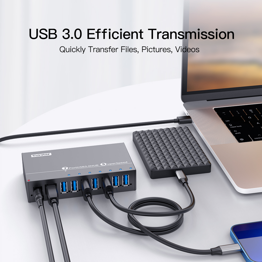 A173 7-portowy metalowy hub US – Usb Hub recenzja i cena